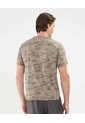 Camiseta Manga Corta Unicolor Texturizada  Para Hombre Café Patprimo de Patprimo
