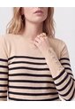 Saco Cuello Redondo Con Botones Laterales  Para Mujer Crema Patprimo de Patprimo