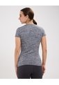 Camiseta Deportiva Jaspeada  Para Mujer Negro Patprimo de Patprimo