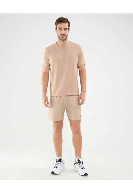 Bermuda Deportiva Con Bolsillos  Para Hombre Café Patprimo