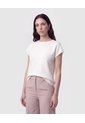 Camiseta De Punto Manga Corta   Para Mujer Blanco Patprimo de Patprimo