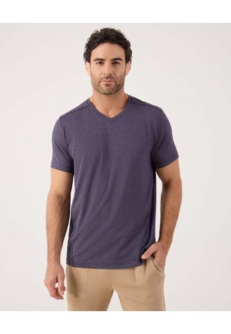 Camiseta Jaspeada Deportiva   Para Hombre Morado Patprimo Patprimo