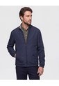 Chaqueta Doble Faz Con Cuello Alto   Para Hombre Azul Patprimo de Patprimo