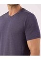 Camiseta Jaspeada Deportiva   Para Hombre Morado Patprimo de Patprimo