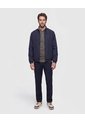 Chaqueta Doble Faz Con Cuello Alto   Para Hombre Azul Patprimo de Patprimo