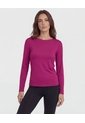 Camiseta  Manga Larga Espalda Abierta  Para Mujer Morado Patprimo de Patprimo