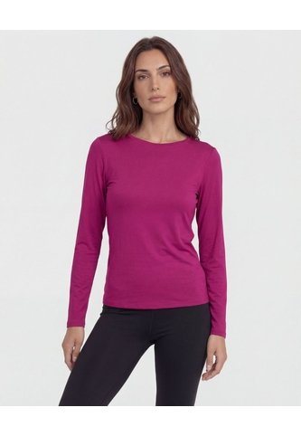 Camiseta  Manga Larga Espalda Abierta  Para Mujer Morado Patprimo Patprimo