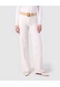Pantalón Con Cinturón De Rafia   Para Mujer Blanco Patprimo de Patprimo