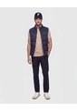 Chaleco Acolchado Combinado   Para Hombre Azul Patprimo de Patprimo