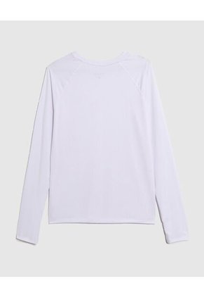 Camiseta Deportiva Manga Larga Para Mujer Blanco Patprimo
