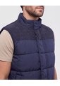 Chaleco Acolchado Combinado   Para Hombre Azul Patprimo de Patprimo