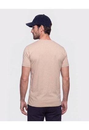 Camiseta Básica Cuello Redondo Para Hombre Café Patprimo