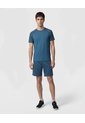 Camiseta Deportiva Con Detalle En Mangas   Para Hombre Azul Patprimo de Patprimo