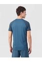 Camiseta Deportiva Con Detalle En Mangas   Para Hombre Azul Patprimo de Patprimo
