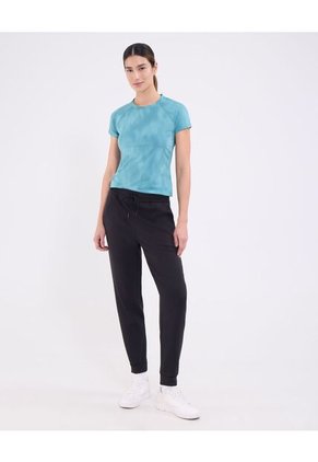 Camiseta Manga Corta Estampada Para Mujer Azul Patprimo