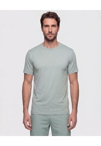 Camiseta Manga Corta Texturizada  Para Hombre Verde Patprimo Patprimo