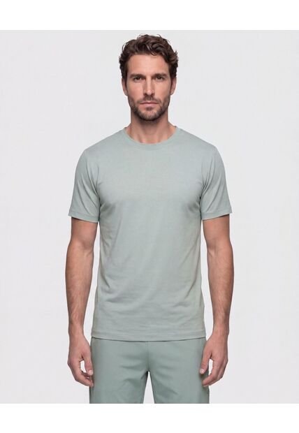 Camiseta Manga Corta Texturizada  Para Hombre Verde Patprimo