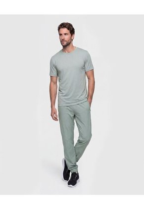 Camiseta Manga Corta Texturizada Para Hombre Verde Patprimo