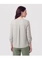 Blusa Cuello En V Manga Ajustable   Para Mujer Verde Patprimo de Patprimo