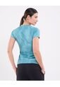 Camiseta Manga Corta Estampada   Para Mujer Azul Patprimo de Patprimo