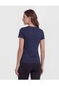 Camiseta Deportiva Cuello En V  Para Mujer Azul Patprimo de Patprimo