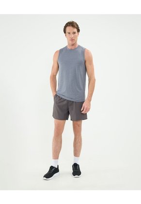 Camiseta Deportiva Jaspeada Para Hombre Gris Patprimo