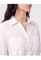 Camisa Manga Corta Con Bolsillo   Para Mujer Blanco Patprimo de Patprimo