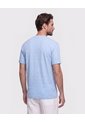 Camiseta Texturizada Cuello Redondo   Para Hombre Azul Patprimo de Patprimo