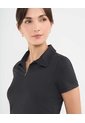 Polo Deportiva Con Cierre  Para Mujer Negro Patprimo de Patprimo