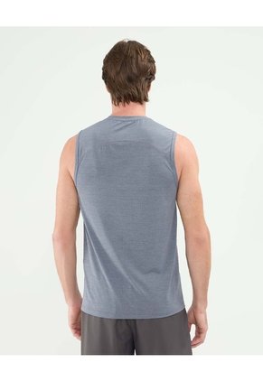 Camiseta Deportiva Jaspeada Para Hombre Gris Patprimo