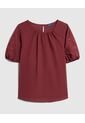 Blusa  Para Mujer Manga Corta Color Vino Marca Patprimo #30123638 de Patprimo
