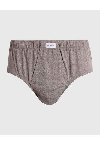 Calzoncillo Clasico Estampado  X1 Para Hombre Gris Patprimo Patprimo