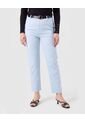 Pantalón Unicolor Con Pasadores   Para Mujer Azul Patprimo de Patprimo