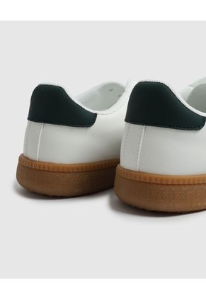 Tenis Casuales Tipo Retro De Amarrar Para Hombre Blanco Patprimo