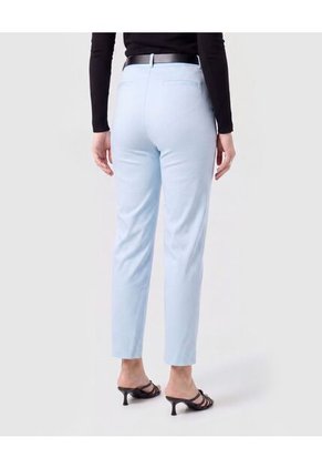 Pantalón Unicolor Con Pasadores   Para Mujer Azul Patprimo