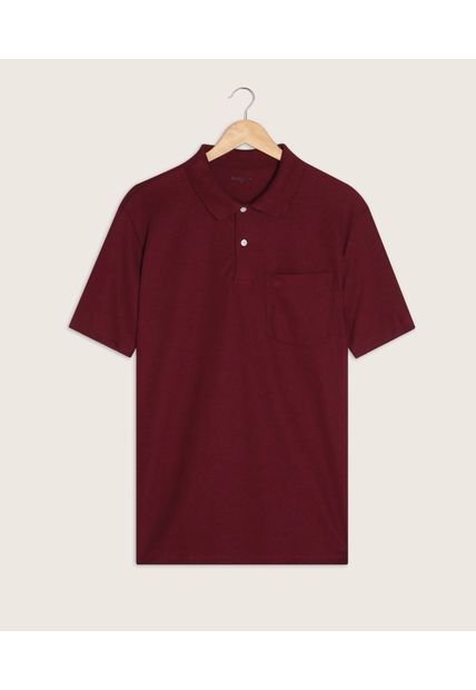 Polo Cuello Tejido Con Bolsillo Hombre Patprimo Rojo 44111313-3214