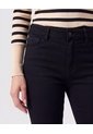Jean Skinny De Tiro Alto   Para Mujer Negro Patprimo de Patprimo