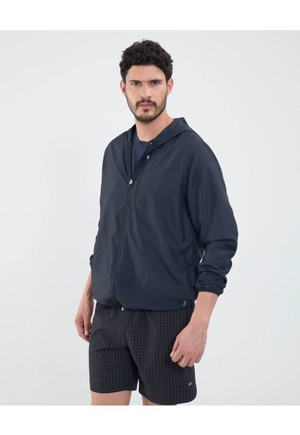 Chaqueta Unicolor Con Bolsillo  Para Hombre Negro Patprimo