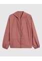 Chaqueta Rompevientos  Capucha Ajustable  Para Mujer Café Patprimo de Patprimo