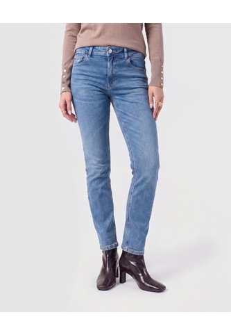Jean Skinny De Tiro Medio   Para Mujer Azul Patprimo Patprimo