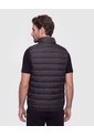 Chaleco Acolchado Cuello Alto   Para Hombre Negro Patprimo de Patprimo