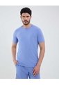 Camiseta Con Textura   Para Hombre Azul Patprimo de Patprimo