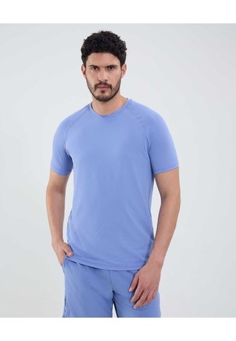 Camiseta Con Textura   Para Hombre Azul Patprimo Patprimo