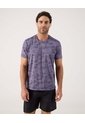 Camiseta Texturizada   Para Hombre Morado Patprimo de Patprimo