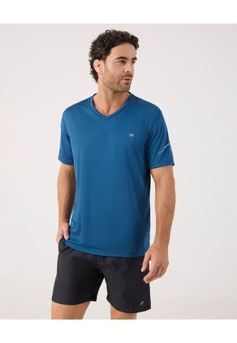 Camiseta Unicolor Deportiva   Para Hombre Azul Patprimo Patprimo