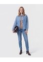 Jean Skinny De Tiro Medio   Para Mujer Azul Patprimo de Patprimo
