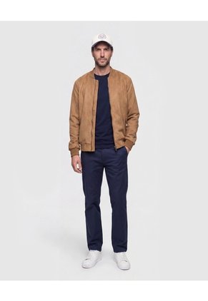 Chaqueta Tipo Bomber Para Hombre Café Patprimo