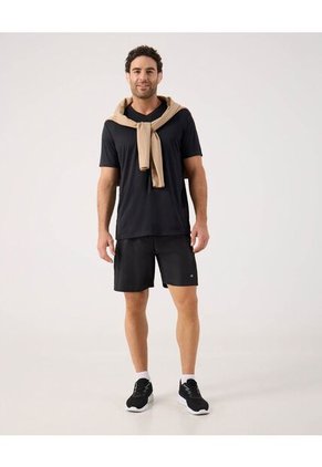 Camiseta Deportiva Unicolor Para Hombre Negro Patprimo