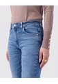 Jean Skinny De Tiro Medio   Para Mujer Azul Patprimo de Patprimo