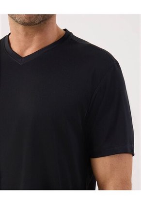 Camiseta Deportiva Unicolor Para Hombre Negro Patprimo